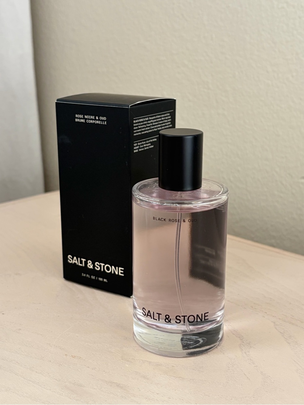 NEW SALT & STONE Black Rose & Oud Eau de Body/Hair Mist